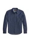 Rrl Buttoned Shirt In Blue