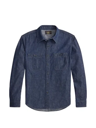 Rrl Buttoned Shirt In Blue