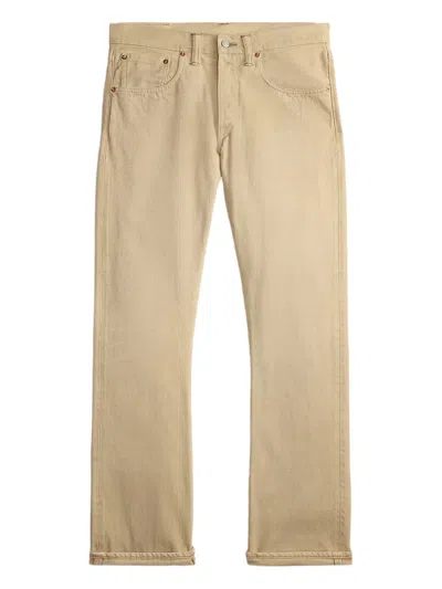 Rrl Button-fastening Trousers In Neutral