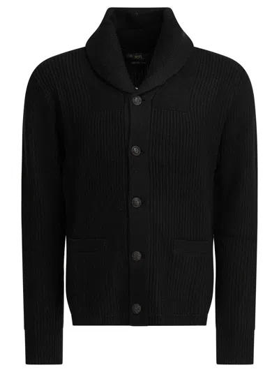 Rrl By Ralph Lauren Cashmere Cardigan In Black