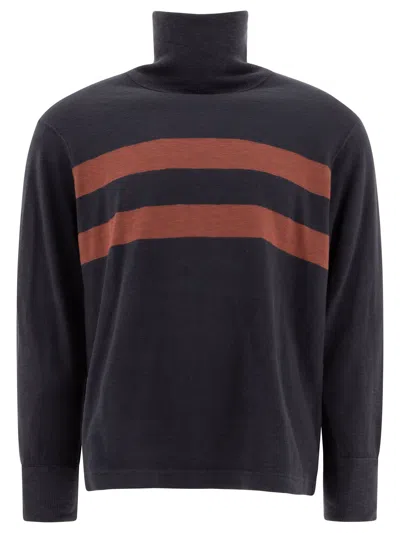 Rrl By Ralph Lauren Cotton Turtleneck Sweater In Black