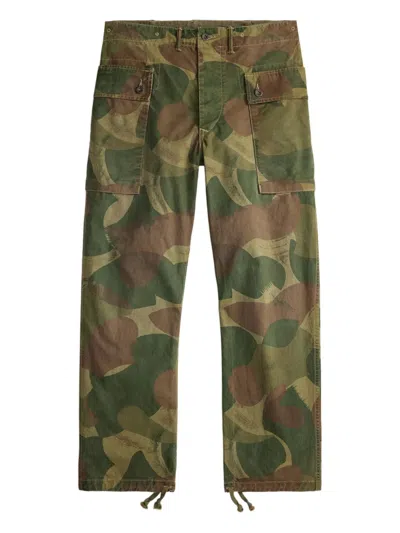 Rrl Camouflage-print Trousers In Multi