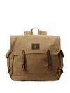 Rrl Canvas Flap Backpack In Neutral