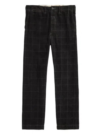 Rrl Cordhose Mit Karomuster In Gray