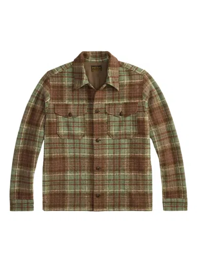 Rrl Check-patterned Cotton Shirt In Multi