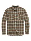 Rrl Checked Button-up Shirt In Multi