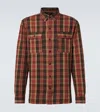 Rrl Checked Cotton Shirt In Rl-736 Red/black Multi