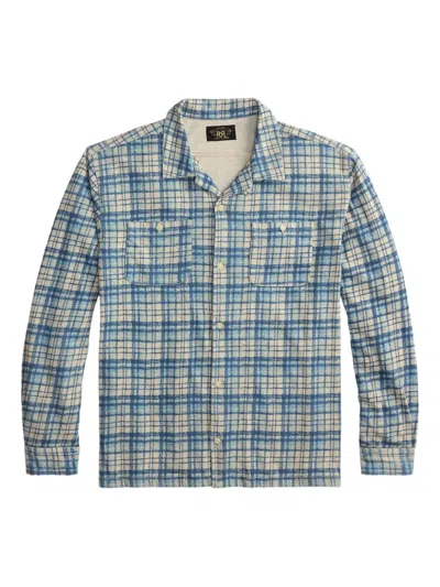 Rrl Checked Long-sleeve Shirt In Multi