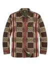 Rrl Checked Padded Shirt Jacket In Multi