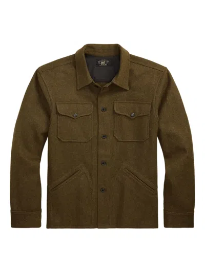 Rrl Chest-pocket Shirt Jacket In Green