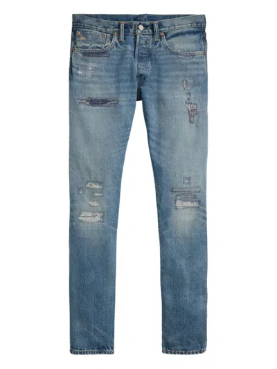 Rrl Blue Slim Fit Claremont Selvedge Jeans
