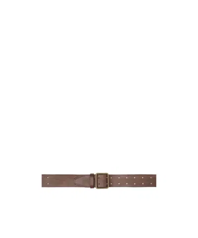 Rrl Conrad Belt In Brown