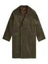 Rrl Doppelreihiger Cordmantel In Green