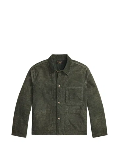 Rrl Corduroy Patch-pocket Jacket In Green