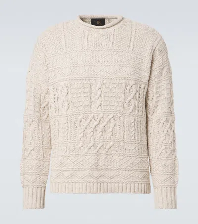 Rrl Cotton And Linen Sweater In White