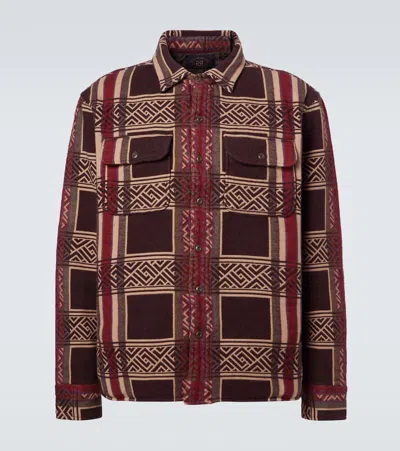 Rrl Cotton Jacquard Overshirt In Multi