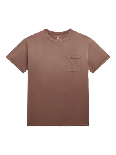 Rrl Cotton Jersey T-shirt In Brown