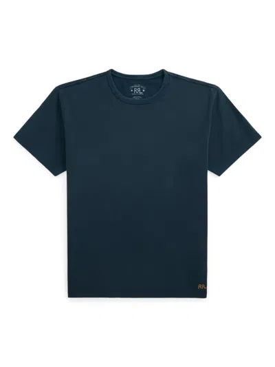 Rrl Cotton T-shirt In Blue