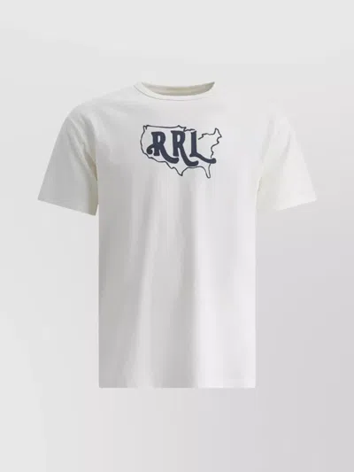 Rrl Crew Neck Graphic Print Short Sleeves