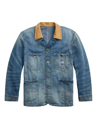 Rrl Denim Jacket In Blue