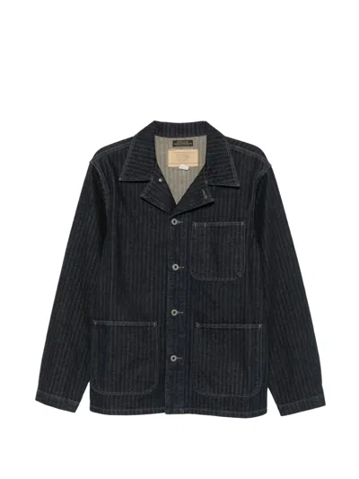 Rrl Denim Overshirt In Blue