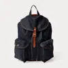 Rrl Denim Rucksack In Blue
