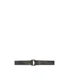 Rrl Double-o-ring Belt In Black