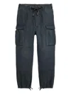 Rrl Drawstring Cargo Trousers In Black