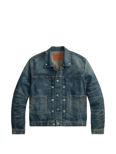 Rrl 장식 코튼 재킷 In Blue