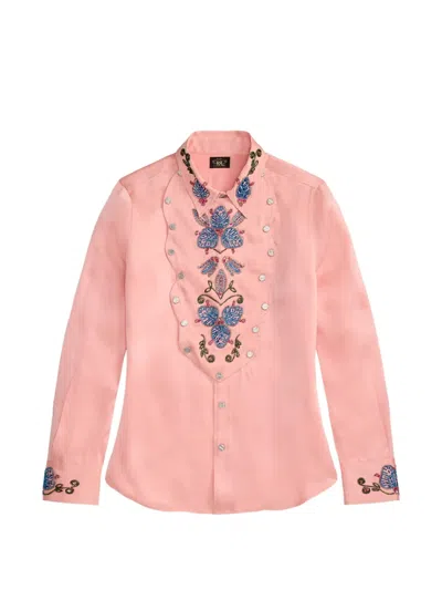 Rrl Embellished Shirt In Pink