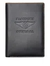 Rrl Embossed Passport Holder In Black
