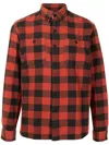 Rrl Farrell Check-print Shirt In Red