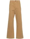 Rrl Field Twill Trousers In Brown