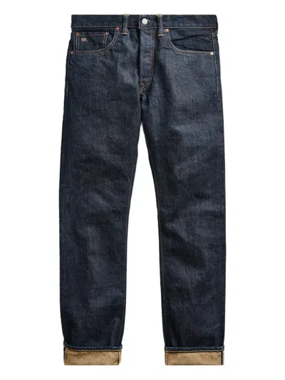 Rrl Five-pocket Jeans In Blue