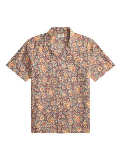 Rrl Floral-print Short-sleeve Shirt In Multi