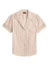 Rrl 플로럴 프린트 러플 트리밍 스커트 In Brown