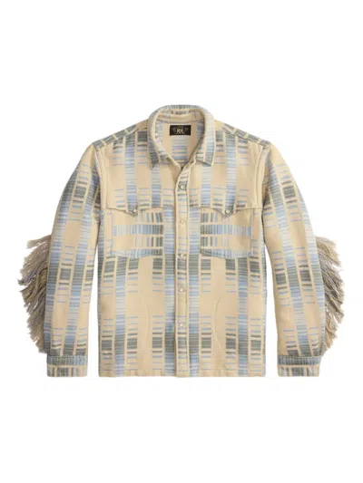 Rrl フリンジ ストライプ シャツ In Yellow