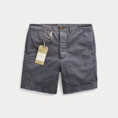 Rrl Garment-dyed Chino Short In Blue
