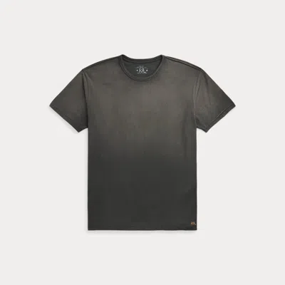 Rrl Garment-dyed Crewneck T-shirt In Green