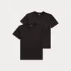 Rrl Garment-dyed Pocket T-shirt Two-pack In Black