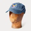 Rrl Garment-dyed Twill Ball Cap In Blue