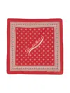 Rrl Geometric-print Scarf In Red