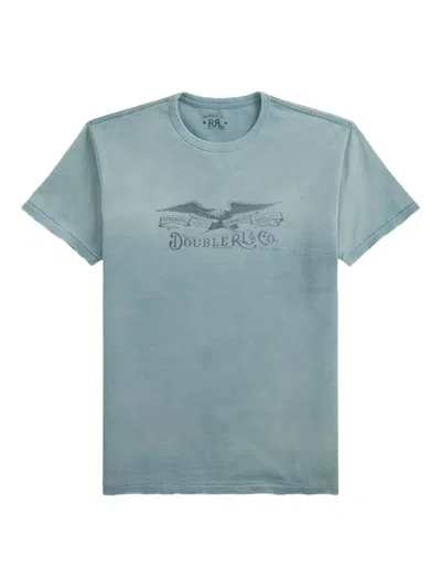 Rrl Graphic-print T-shirt In Blue