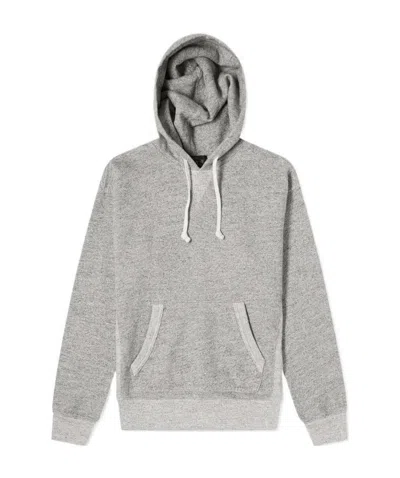 Rrl Gray Drawstring Hooded Hooded Hoodie