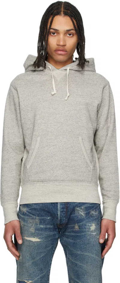 Rrl Gray Fleece Hoodie In Grey