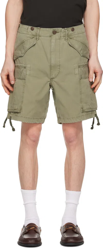 Rrl Green Classic Fit Ripstop Cargo Shorts