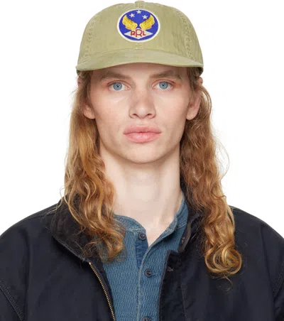 Rrl Green Winged-logo Twill Ball Cap In Brewster Green