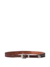 Rrl Hand-tooled Leather Hat Band In Brown
