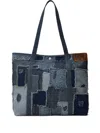 Rrl Hercules Patchwork Denim Tote Bag In Blue