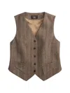 Rrl Herringbone Button Vest In Multi